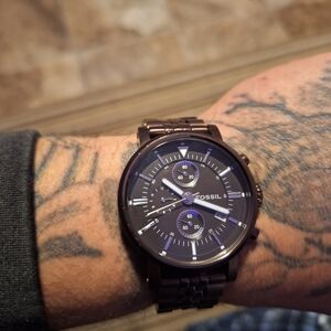Fossil Black Chronograph Watch